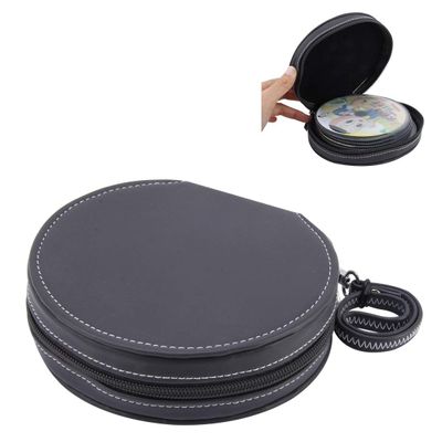 Lingland Portable Cheetah Pattern 20 CD Disc Storage Case Leather Bag Heavy Duty CD/DVD Wallet for Car, Home, Office and Travel Car Storage Box Storage Box Storage Box (Color : Color4)