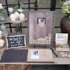 Y&K Homish Wedding Guest Book Set Alternative Rustic Wedding Decorations for Reception Wedding Signs Rustic Brown Set view 2