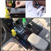 Lingland 2 PCS FD-C108 Car Auto Wrapping Leather Seat Side Carrying Organizer Storage Box with Metal Drink Holder and Coin Hole(Black and Red) Car Storage Box Storage Box Storage Box view 3