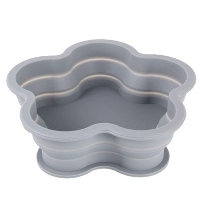Lingland Flower Shape Style Scalable Silicone Storage Box for Vehicle and House(Black) Car Storage Box Storage Box Storage Box (Color : Grey)