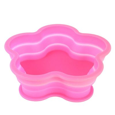 Lingland Flower Shape Style Scalable Silicone Storage Box for Vehicle and House(Black) Car Storage Box Storage Box Storage Box (Color : Pink)