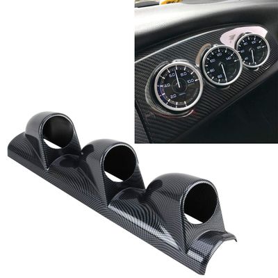 Lingland 60mm Universal 3 Triple Auto Car Dash Gauge Meter Pod Mount Holder Dashboard 3 Hole Cup Vehicle Performance Meter Instrument Accessories Car Storage Box Storage Box Storage Box