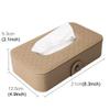 Lingland Universal Car Facial Tissue Box Case Holder Tissue Box Fashion and Simple Paper Napkin Bag with Napkin(Black) Car Storage Box Storage Box Storage Box (Color : Khaki) view 2