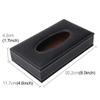 Lingland Universal Home Office Hotel Car Facial Tissue Box Case Holder Tissue Box Fashion and Simple Paper Napkin Bag (Not Include Napkin)(Black) Car Storage Box Storage Box Storage Box view 2