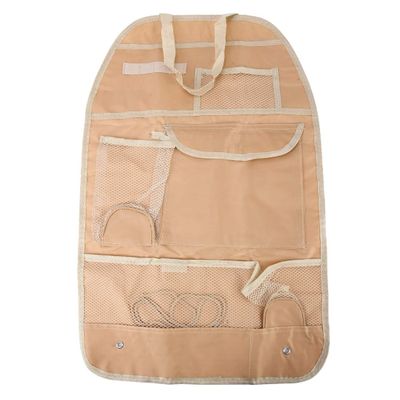 Lingland Auto Car Seat Back Organizer Car Seat Hanging Bag Storage for Drinks Cups Phones and Other Items (Black) Car Storage Box Storage Box Storage Box (Color : Khaki)