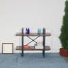 DAVEE Furniture Strohn and Adjustable Wood and Metal Display and Etagere Bookshelves and Bookcases - 35.43x12.5x28.54 inches view 4