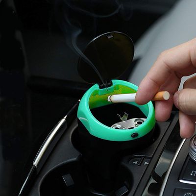 Lingland -2113 Universal Portable Car ABS Trash Rubbish Bin Ashtray Car Storage Box Storage Box Storage Box (Color : Color1)