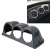 Lingland 60mm Universal Horizontal Carbon lead Material 3 Triple Auto Car Dash Gauge Meter Pod Mount Holder Dashboard 3 Hole Cup Vehicle Performance Meter Instrument Accessories Car storage box storag view 1