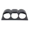 Lingland 60mm Universal Horizontal Carbon lead Material 3 Triple Auto Car Dash Gauge Meter Pod Mount Holder Dashboard 3 Hole Cup Vehicle Performance Meter Instrument Accessories Car storage box storag view 4