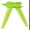 Ebros Gift Reusable Training Chopsticks Set With Animated Food Safe Silicone Helper Hinge Guide For Sushi Noodles Rice Dining Fun For All Ages (Green Maneki Neko Lucky Cat) view 3