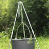 Lingland Outdoor Camping Cooking Tripod Hanging Pot Durable Portable Bonfire Tripod Cookware Set Cookware Picnic Boiler Cookware view 2