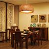 CSSYKV Southeast Asia Bamboo Woven Chandelier Simple Pastoral Restaurant Dome Chandelier with Glass Lampshade Handmade Decoration Lamp Living Room Japanese Style Creative Bedroom Corridor E27 view 2