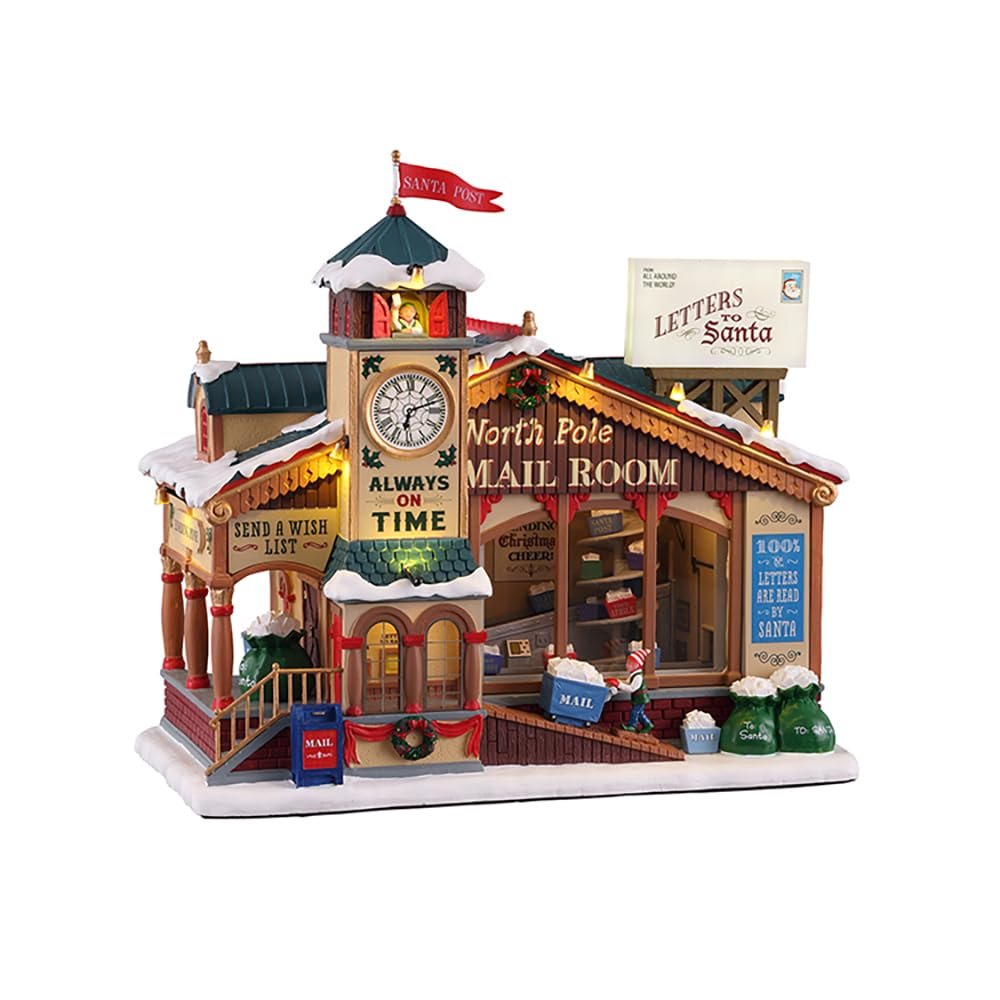 Lemax North Pole Mail Room, with 4.5V Adaptor #15733