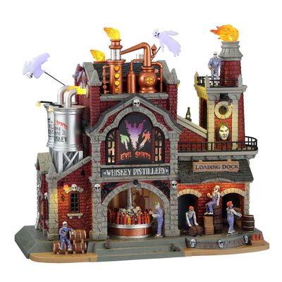 Lemax Evil Spirits Whiskey Distillery, with 4.5V Adaptor #15723