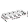 24in Wine Glass Rack - Under Cabinet, Hanging Wine Glass Holder, Iron Glass Rack - Chrome view 2