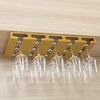 24in Wine Glass Rack - Under Cabinet, Hanging Wine Glass Holder, Iron Glass Rack - Chrome view 4