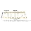 Wine Glass Rack - Under Cabinet, Hanging Wine Glass Holder, Iron Wine Glass Organizer - Chrome (Gold) view 2