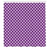 Ambesonne Abstract Shower Curtain, Picnic Inspired 50s 60s 70s Themed Polka Dot Retro Spotted Pattern Print, Cloth Fabric Bathroom Decor Set with Hooks, 69" W x 84" L, Purple White view 2