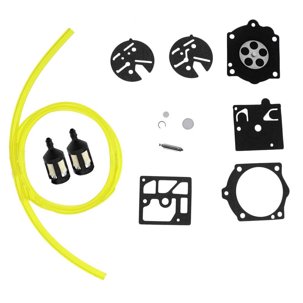 Shnile Carburetor Repair Rebuild Kit Compatible with K10-HDC HS151 FS150 FS151 015L 015AV 015AVE 015LQ 015AVQ HU44 140S 240S 240SE 240SG 444 Solo 600 605 606 631 Chainsaw Fuel Line Filter