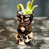 chongjian (450ML) Tiki Mugs Cocktail,Ceramic Tiki Mug for Exotic Cocktail Glasses,Tiki Bar Professional Hawaiian Party Barware - Great Home Bar Present idea view 1
