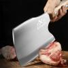 BLADESMITH Meat Cleaver Butcher Axe Bone Chopper Heavy Duty - 6.3'' Bone Cutting Knife Bone Breaker, Stainless Steel Thicken Blade & Pear Wood Handle, Slaughterhouse Looks Manly,2025 Gifts view 2