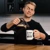Cool 15oz Novelty Coffee Mug Too Early for Beer; Ceramic; Funny, Unique; a Gift for Your Father, Boss, or Best Friend view 3