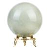 ZAICUS 50 mm Green Jade Sphere Ball with Metal Stand Gemstone Ball for Witchcraft and Decorative Balls Sculpture Figurine Home Decor Collection Gift Photography Crystal Sphere Decoration view 1