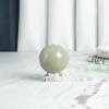 ZAICUS 50 mm Green Jade Sphere Ball with Metal Stand Gemstone Ball for Witchcraft and Decorative Balls Sculpture Figurine Home Decor Collection Gift Photography Crystal Sphere Decoration view 3