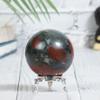 ZAICUS 50 mm Amethyst Sphere Ball with Metal Stand Gemstone Ball for Witchcraft and Decorative Balls Sculpture Figurine Home Decor Collection Gift Photography Crystal Sphere Decoration view 2