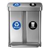 IGNIXIA Recycle & Trash Stickers Combo, Trash Bin Decals Recycle Sticker Trash Symbols Sticker 4 X 4 Inches PVC Vinyl Self Adhesive (Blue and Black) view 2