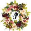 Jinegelela 2PCS Magnetic Metal Wreath Hanger Door Hook, Wreath Hook Holder for Metal Door (Black) view 3