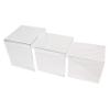 Set of 3 Clear Acrylic Nesting Display Risers 9 L x 8 W x 9 H and Smaller For Displaying Collections at Home or Products in a Store (Quantity 1) (1) view 4
