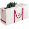 Zober Large Christmas Tree Storage Bag - Fits 9 Ft Artificial Trees - Plastic, Waterproof Christmas Tree Bag For Storage Box For Xmas - Strong, Durable Handles - Label Card Slot - White view 1