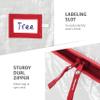Zober Large Christmas Tree Storage Bag - Fits 9 Ft Artificial Trees - Plastic, Waterproof Christmas Tree Bag For Storage Box For Xmas - Strong, Durable Handles - Label Card Slot - White view 3