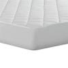 All-In-One Water-Resistant Ultra-Soft Cooling Rayon from Bamboo Fitted Mattress Pad, Twin White view 1