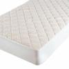 All-in-One Water-Resistant Copper Effects Hygienic Fitted Mattress Pad, Full,White view 1