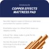 All-in-One Water-Resistant Copper Effects Hygienic Fitted Mattress Pad, Full,White view 3