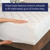All-in-One Water-Resistant Copper Effects Hygienic Fitted Mattress Pad, Full,White view 4