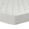 All-In-One Water-Resistant Charcoal Effects Odor Control and Cooling Fitted Mattress Pad, King, White view 1