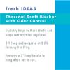 Fresh Ideas Charcoal Draft Blocker and Door Guard for Use with Doors or Windows, 35.5" x 3', Straw view 3