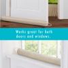 Fresh Ideas Charcoal Draft Blocker and Door Guard for Use with Doors or Windows, 35.5" x 3', Straw view 4