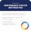 All-in-One Water-Resistant Performance Stretch Moisture Wicking Fitted Mattress Pad, Full,White view 3
