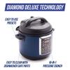 Blue Diamond Ceramic Nonstick, 16-in-1 6QT Electric Pressure Cooker, Slow Cooker, Rice Cooker, Yogurt Maker, Saute, Steamer and More, Programable, Dishwasher Safe Pot, PFAS-Free, Blue view 2