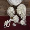 A&C Quinceaeras and more Wedding Bouquet Wedding Lasso Wedding Hair Piece 3506 (White) view 1