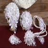 A&C Quinceaeras and more Wedding Bouquet Wedding Lasso Wedding Hair Piece 3506 (White) view 3