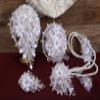 A&C Quinceaeras and more Wedding Bouquet Wedding Lasso Wedding Hair Piece 3506 (White) view 4
