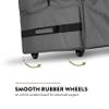 ZOBER 600D Oxford Fabric Rolling Christmas Tree Storage Bag - Fits 7.5 Ft Artificial Trees - Waterproof Christmas Tree Bag For Storage Box For Xmas, Durable Handles and Wheels - Card Slot - Gray view 3