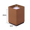 4pcs Furniture Lift Risers Carbon Steel Bed Leg,Self-Adhesive Heavy Duty Furniture Raisers,Adds Height to Sofas Cabinets,Non-Slip Lift Blocks for Table Couch Desk,Square,2CM Groove(brown6x10cm) view 2