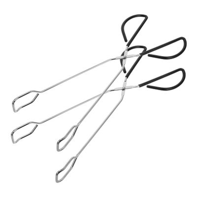 Cabilock 2pcs Stainless Steel Multipurpose Food Clips Bbq Tongs for Grilling Serving and Outdoor Cooking Easy to Hold for Parties and Picnics
