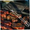 Cabilock 2pcs Stainless Steel Multipurpose Food Clips Bbq Tongs for Grilling Serving and Outdoor Cooking Easy to Hold for Parties and Picnics view 4